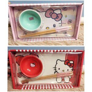 SANRIO HELLO KITTY CERAMIC SUSHI PLATE SET-Variety